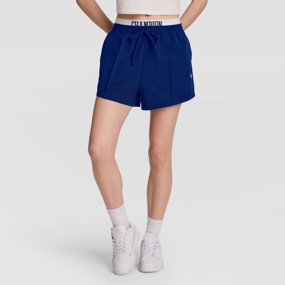 Champion Women's Three Pointer Shorts - Blue Depths S